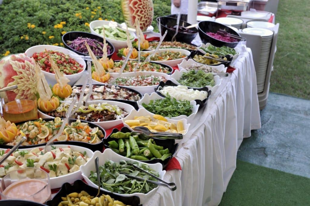 buffet style wedding