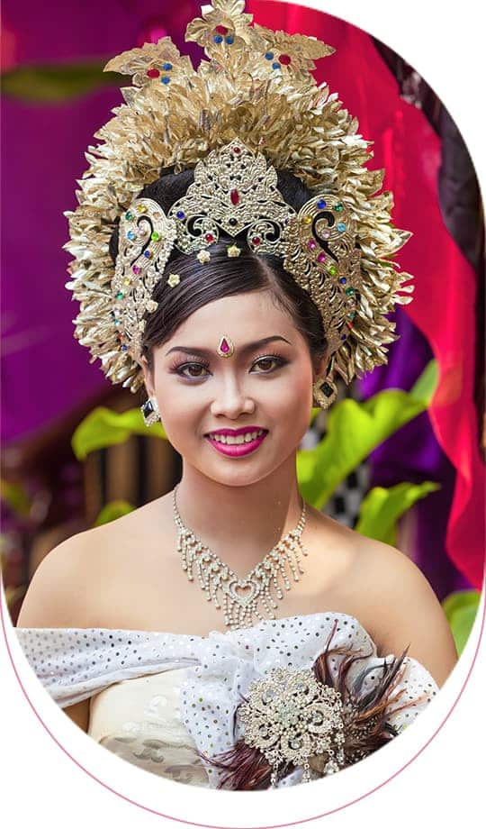 balinese make up and hairdo