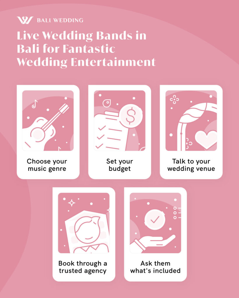 Choosing the right wedding band in Bali