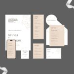 Beige invitation mockup