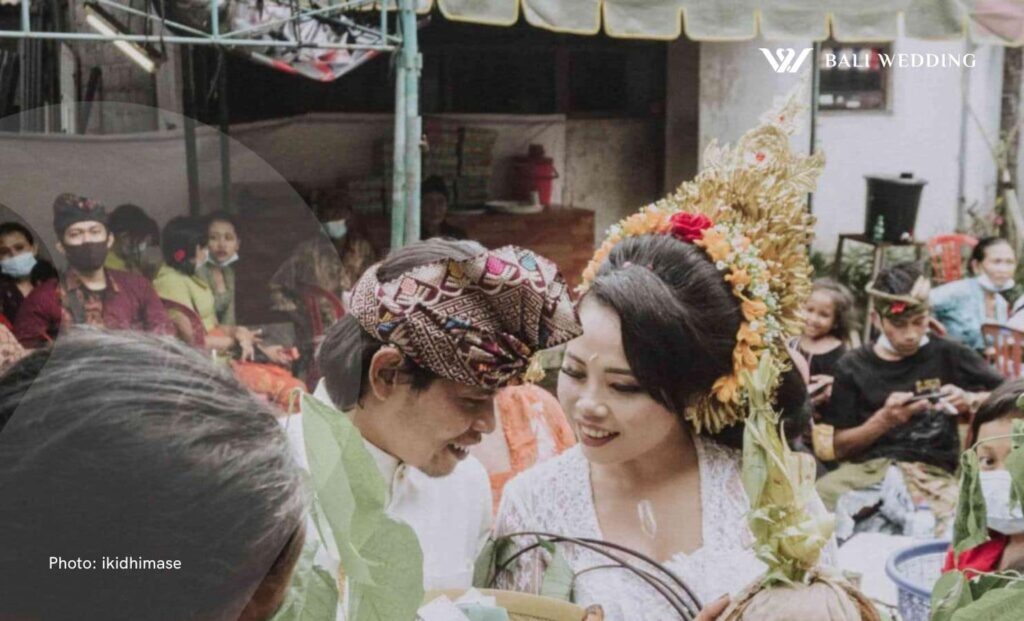 Traditional balinese indonesia wedding