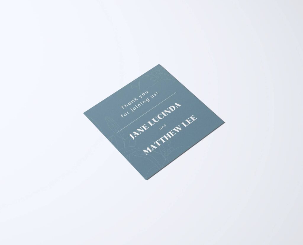 Lily blue invitation