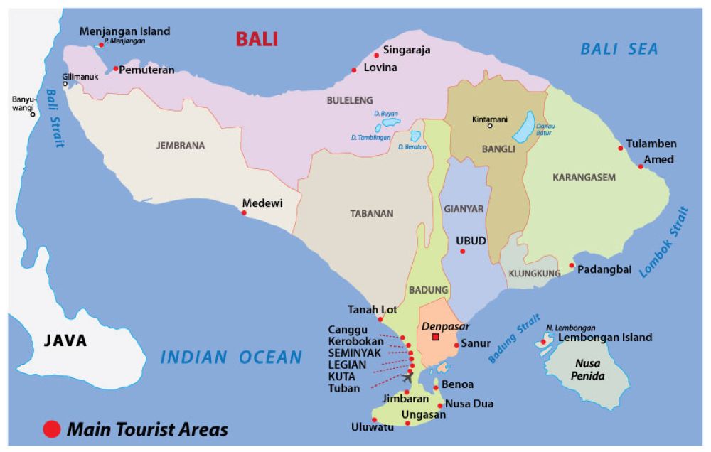 Bali map