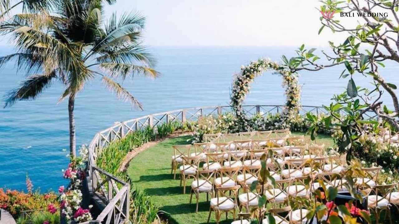 jungle venue with tropical flowers