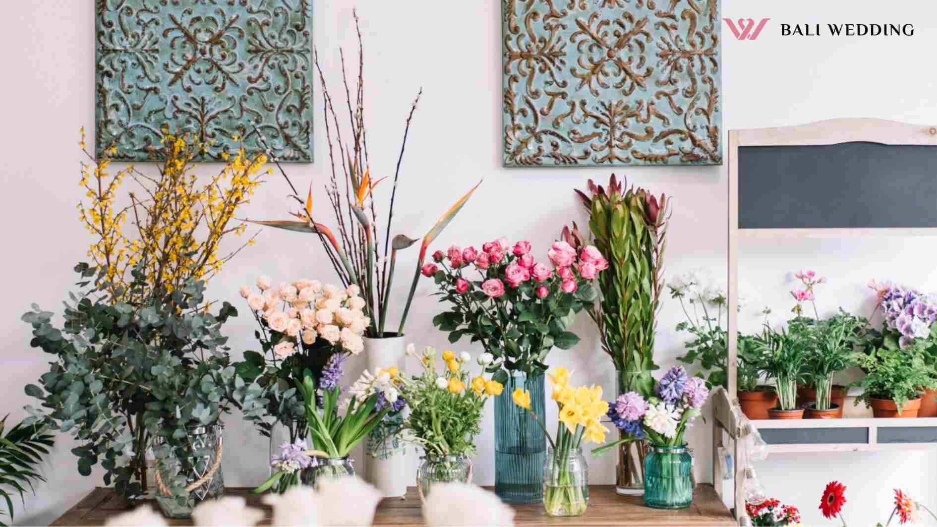 Flowers in display